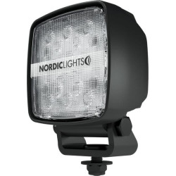 Lampa robocza LED, kwadratowa 42W 3200lm 12/24V, przezroczysta, przykręcana, 110x74x137 mm z wtyczką Deutsch 2-pin światło rozpr