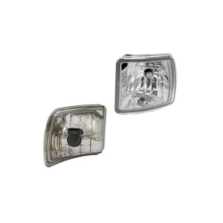 Reflektor roboczy halogenowy, narożny, lewy, 12V 50W kwadratowy, biały 123x115x121 mm wtyczka PGJ13, Wesem