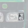 Reflektor roboczy halogenowy, narożny, prawy, 12V 50W kwadratowy, biały 98x110x111 mm wtyczka PGJ13 Wesem