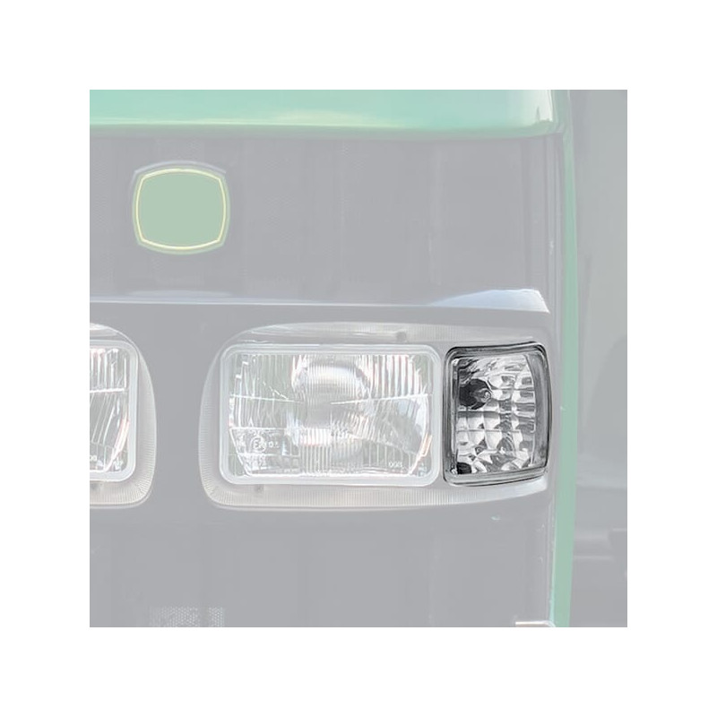 Reflektor roboczy halogenowy, narożny, lewy, 12V 50W kwadratowy, biały 98x110x111 mm wtyczka PGJ13, Wesem