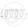 Zawór elektryczny 12V 4x DW (A-B zamknię