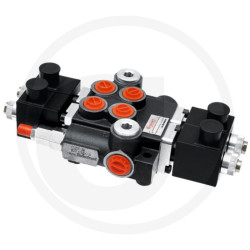 Rozdzielacz hydrauliczny sterowany elektrycznie 80l/min 2-sekcyjny 12V4059139491469