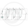 Rozdzielacz hydrauliczny sterowany elektrycznie 80l/min 3-sekcyjny 12V4059139491476