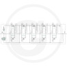 Rozdzielacz hydrauliczny sterowany elektrycznie 80l/min 5-sekcyjny 12V4059139491513