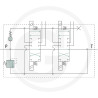 Rozdzielacz hydrauliczny sterowany elektrycznie 80l/min 2-sekcyjny 24V4059139491582