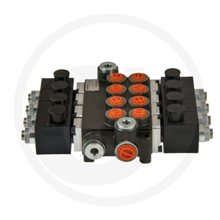 Rozdzielacz hydrauliczny sterowany elektrycznie 80l/min 4-sekcyjny 24V4059139491629