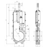 Zasuwa płytowa 4" (hydrauliczna)