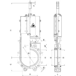 Zawór suwakowy 6"