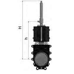 Zasuwa płytowa 10" dwukierunkowa (hydrauliczna)