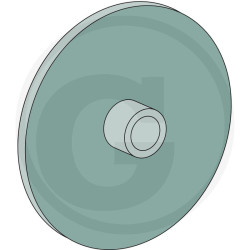 Talerzyk zaworu dźwigniowego zasuwy 030, 034-3", z tuleją MZ