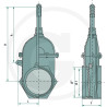 Zasuwa 4"-040, z wrzecionem MZ