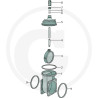 Zasuwa 6"-0044, z siłownikiem hydraulicznym art. 0510 MZ