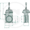 Zasuwa 6"-0050, z siłownikiem hydraulicznym art. 0510 MZ
