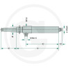 Siłownik zasuwy beczkowozu MZ 4"-6" hydrauliczny dwustronnego działania, art.0551