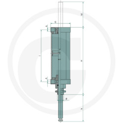 Siłownik pneumatyczny 4" art.572 MZ