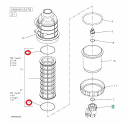 Pierścień uszczelniający o-ring 101.3x2.6 Rau