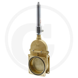 Zasuwa 6"-0075 ECO, z siłownikiem hydraulicznym dwustronnego działania art. 0550 MZ