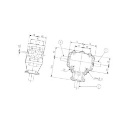Przekładnia L 1:2,78 fi22mm/1i3/8"Z6 (9.124.034) Comer L-25A