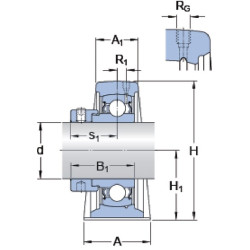 Obudowa SYF40FM SKF 7316570416299