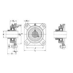 Obudowa FY17FM SKF 7316571010601