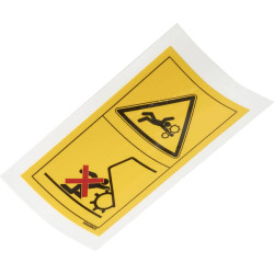 Kuhn K9A059CE Piktogram niebezpieczeństwo wciągnięcia