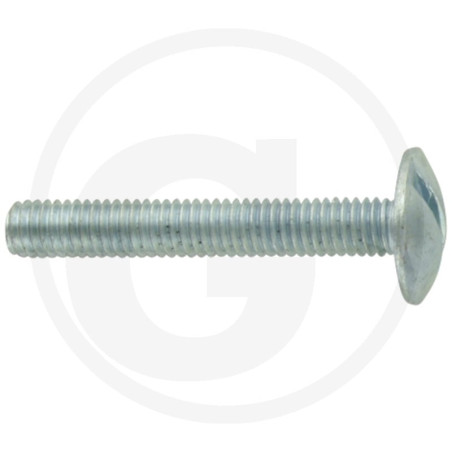 Wkręt M6x40mm Din 88107 z łbem grzybkowym poszerzanym kl.5.6 ocynk