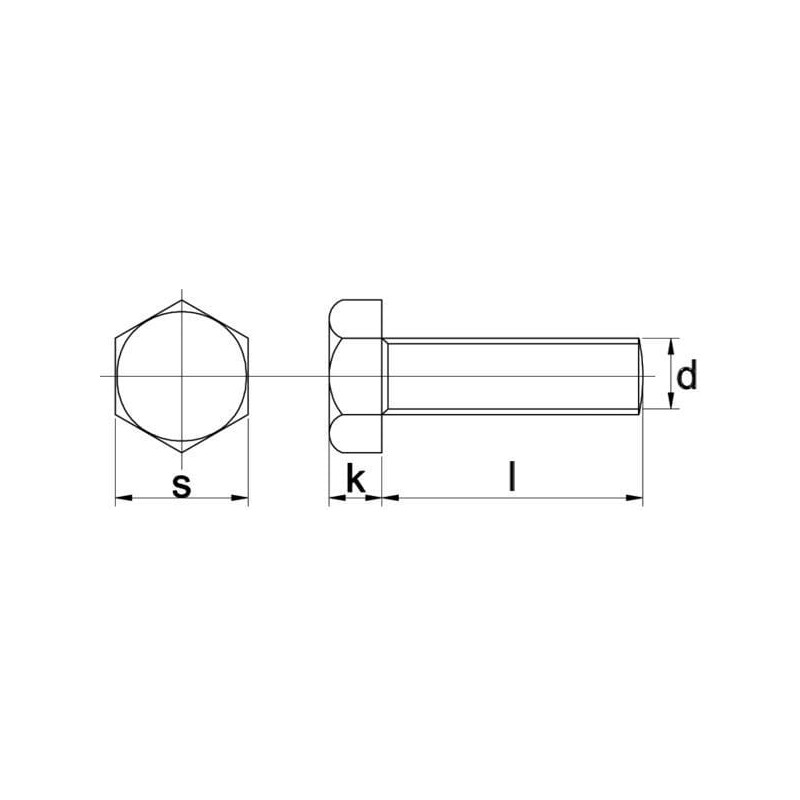 Śruba M20x110 kl.8.8, SW30 cały gwint, ocynk (szt) M20x2,50x110