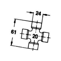 Krzyżak uniwersalny 4022-KR-044439