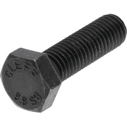 Śruba M10x35 kl.8.8, SW16 cały gwint, czarna (szt) M10x1,50x35
