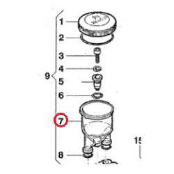 Zbiornik oleju, BP205K, BP235K - Comet 04210016