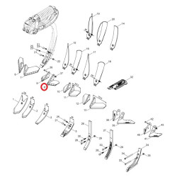 Horsch 00311180 Podcinacz lewy z 4 otworami, wąska, lewa Horsch Expert Line oryg.