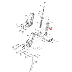 Sprężyna naciskowa 18,5x84x375 34060809 Horsch 5140-34060809