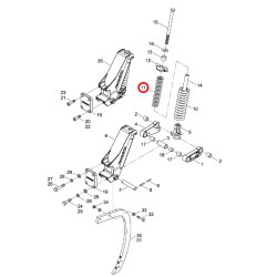 Sprężyna naciskowa 9,5x51x273 34060816 Horsch 5140-34060816