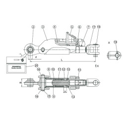 Stabilizator ADSST 412-426mm fi25,4/51 M30 typ nowy Walterscheid 8719607084840