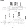Stabilizator ASST-B 350mm +/- 40, fi25,4/51 M30 typ nowy Walterscheid 8435194023191