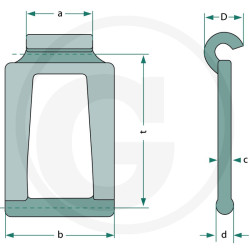 Ogniwo łańcucha t67mm C7V