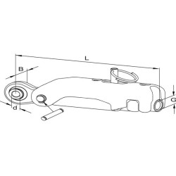 Stabilizator ASST-B 350mm +/-36, fi25,4/40 M30 typ stary Walterscheid 8435194023054