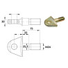 Śruba z uchem stabilizatora, B20-16 RD25,2-22 M24 75 Walterscheid 8435194022880