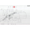 (1) Pas 3HB4475LA, 3B176", Gates 0324277