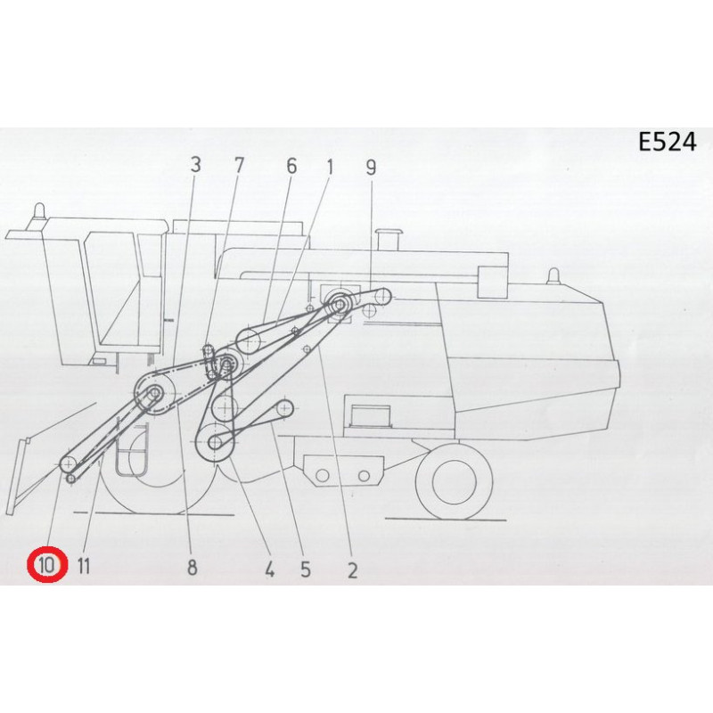 (10) Pas 3HB4060La, B160", Optibelt