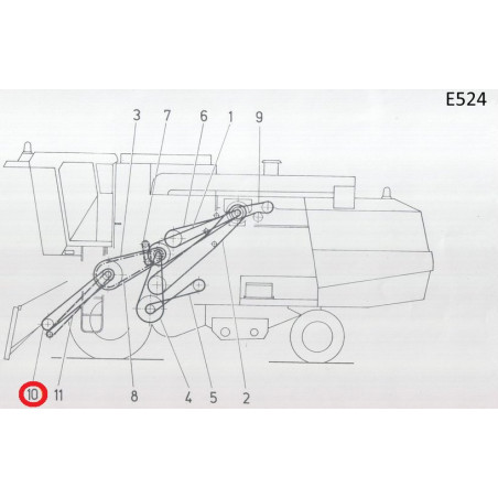 (10) Pas 3HB4060La, B160", Optibelt