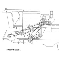 (1) Pas 3HB3800La, 3B150" Optibelt