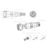 Wtyczka ISOBUS DuraMat 2x75A (16mm²) z adapterem do rur osłonowych