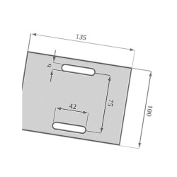 Zgarniak 100x135mm Lely