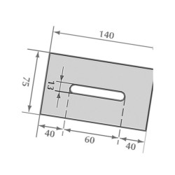 Zgarniak 75x140mm Lely