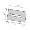 Zgarniak 75x140mm Lely