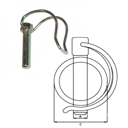 Zawleczka rurkowa ocynk 8x30mm 