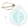 Zawleczka składana 8,5x60 ocynk Rübig 10x75 - 10szt
