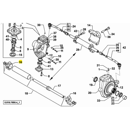 Różne części hydrauliczne Carraro 048828