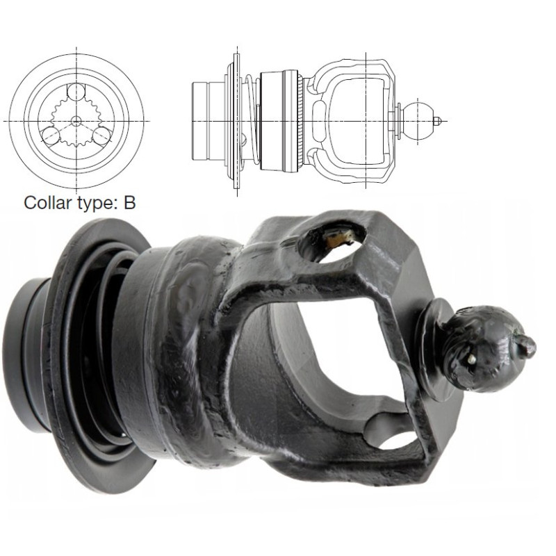 Widłak 1  szerokokątny 50° S6/H7 RT-B 1i3/4” Z6 - 27x100
